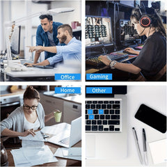 Chaos Design Round Gaming Mouse Pad for Women, Non-Slip Rubber Mouse Mat
