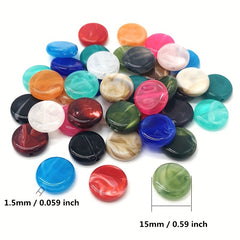 20pcs 15mm Acrylic Spacer Beads DIY Jewelry Making Craft Supplies