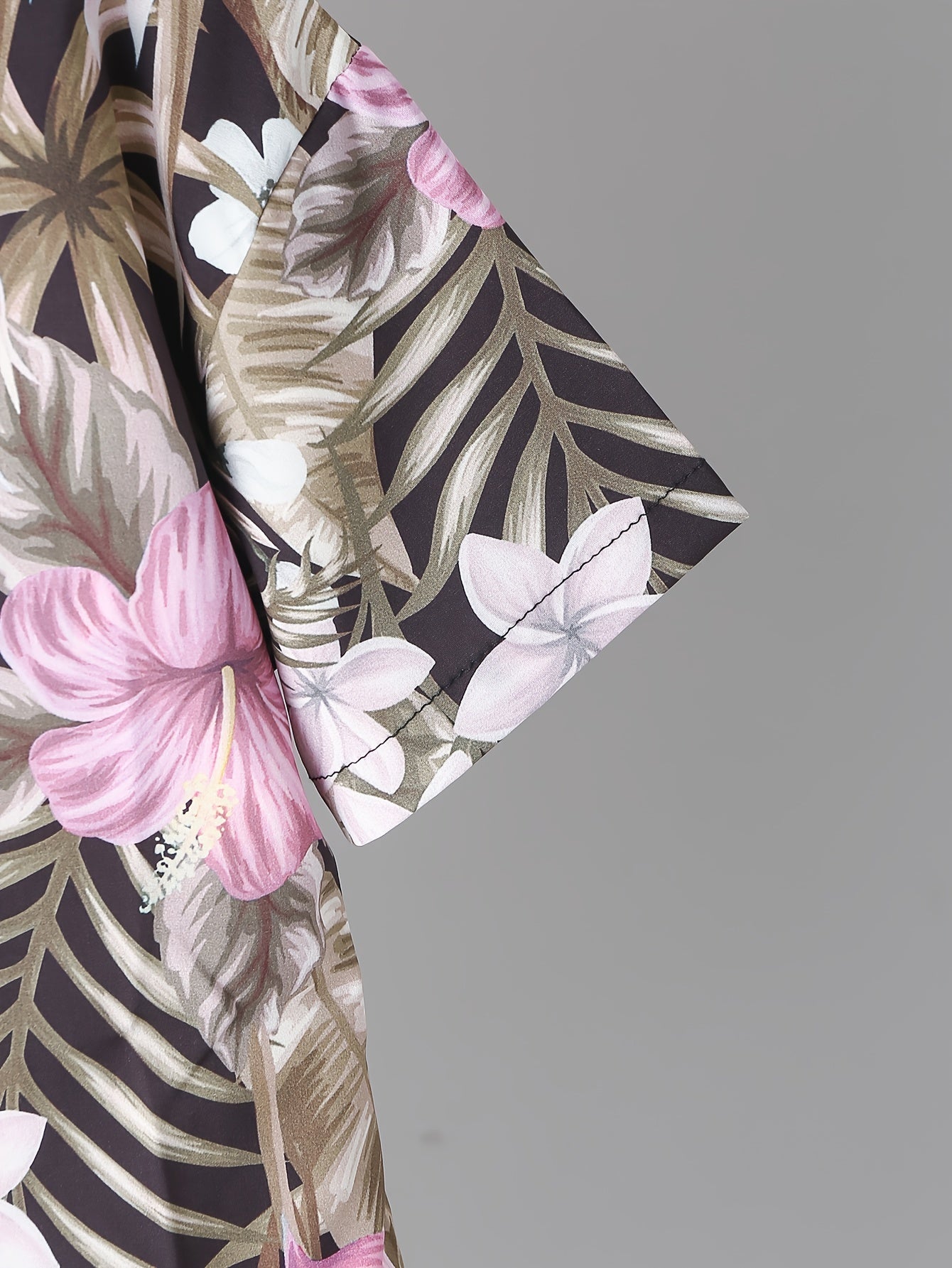 Hawaii Floral And Leaf Full Graphic Print Boys Top