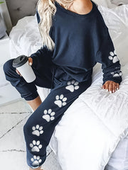 Paw Print Top & Pants Set