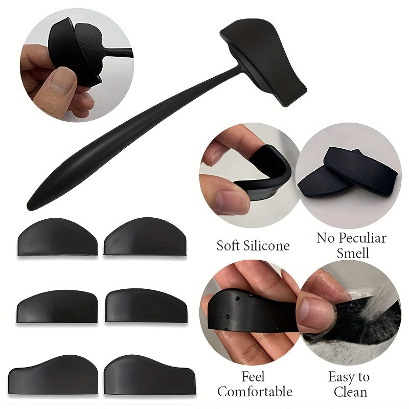 6 In 1 Eye Shadow Fixing Device Silicone Eyeshadow Stamp Tools