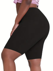 3-Pack Women's Plus Size Sporty Shorts Set High Rise Biker Shorts