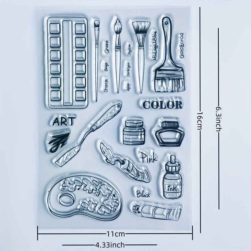 Cartoon Stamp Set for Students, Scrapbook Album, DIY Crafts