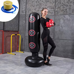 Inflatable Boxing Column Punching Bag Toy Fitness Sandbag