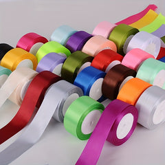 22m Satin Ribbon Rose Flower Material Packaging Decoration DIY Ribbon