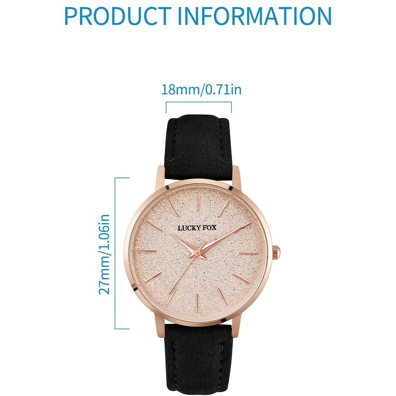 1pc Student Watch Pointer Alloy Round Wrist Watch