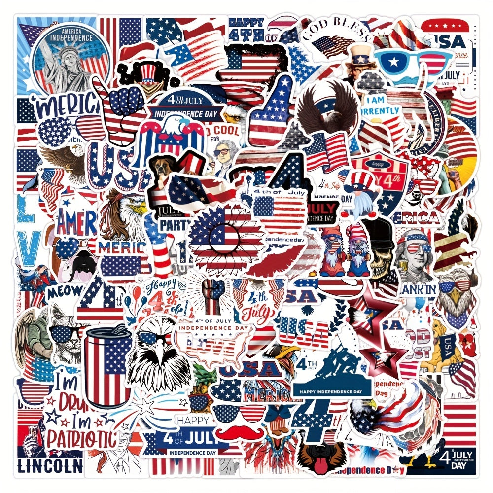 American Flag Vinyl Stickers 4th of July Decals