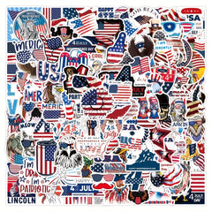 American Flag Vinyl Stickers 4th of July Decals
