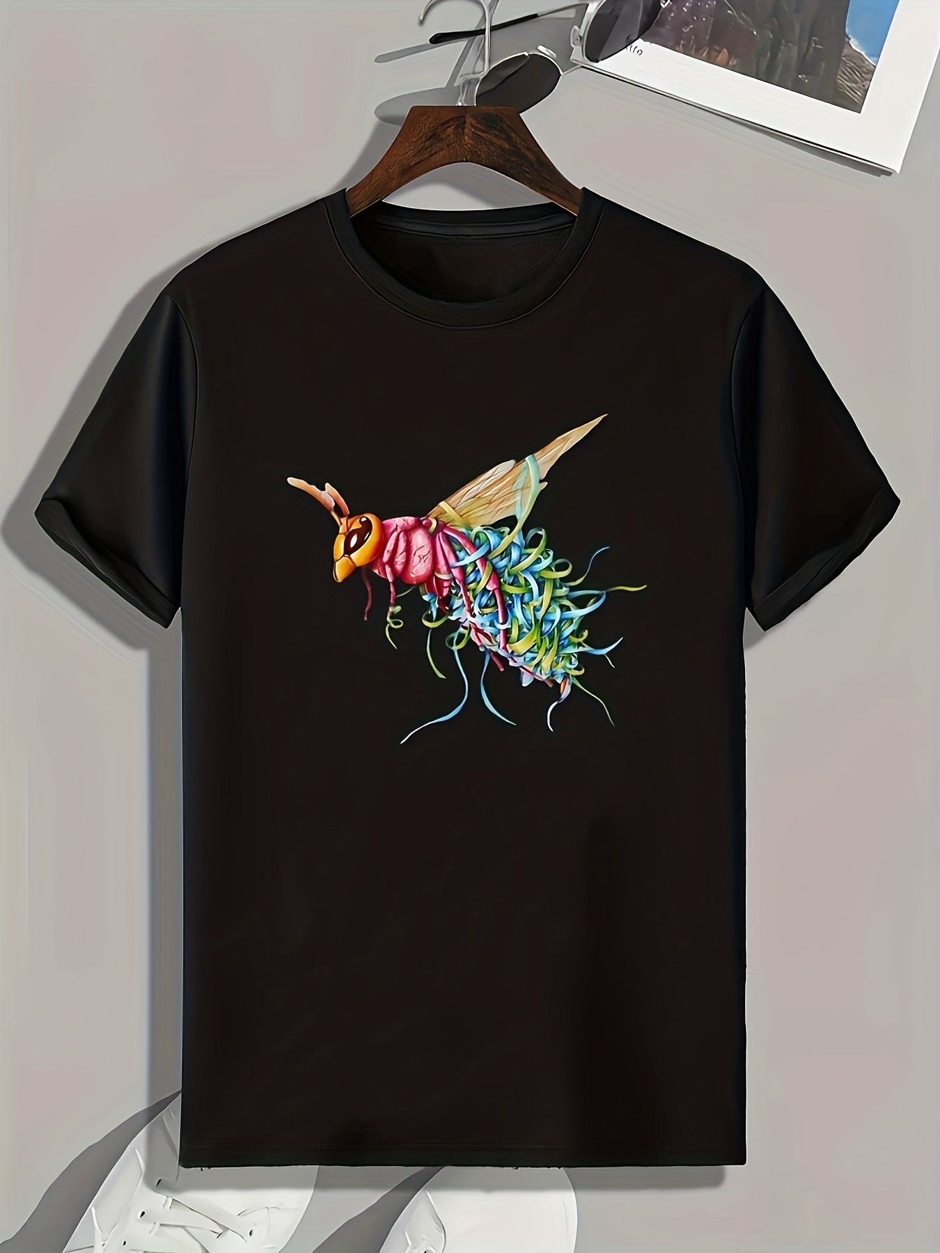 Flying Animal Print Men's Graphic T shirt Casual Comfy Tees For Summer