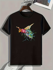 Flying Animal Print Men's Graphic T shirt Casual Comfy Tees For Summer