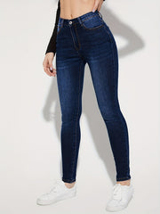 High Stretch Skinny Jeans High Waist Slim Fit Denim Pants