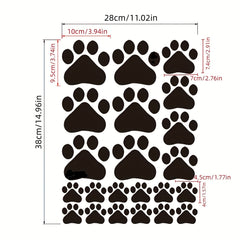 Paw Print Sticker Dog Paw Print Label Room Decal Home Wall Sticker DIY