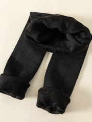 Girls Plush Warm Winter Legging Solid Tight Pant Kids Clothes