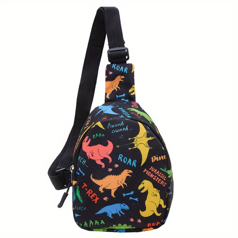 Kids Dino Excavator Chest Bag Lightweight Crossbody Bag