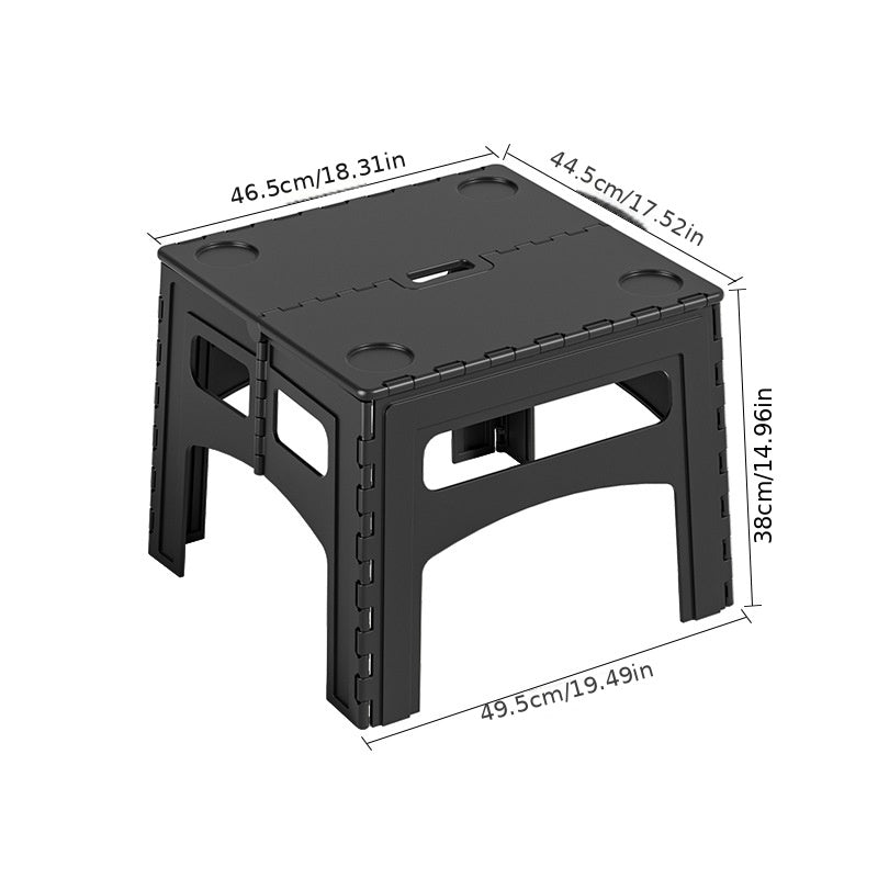 Portable Camping Table - Waterproof Plastic Tabletop