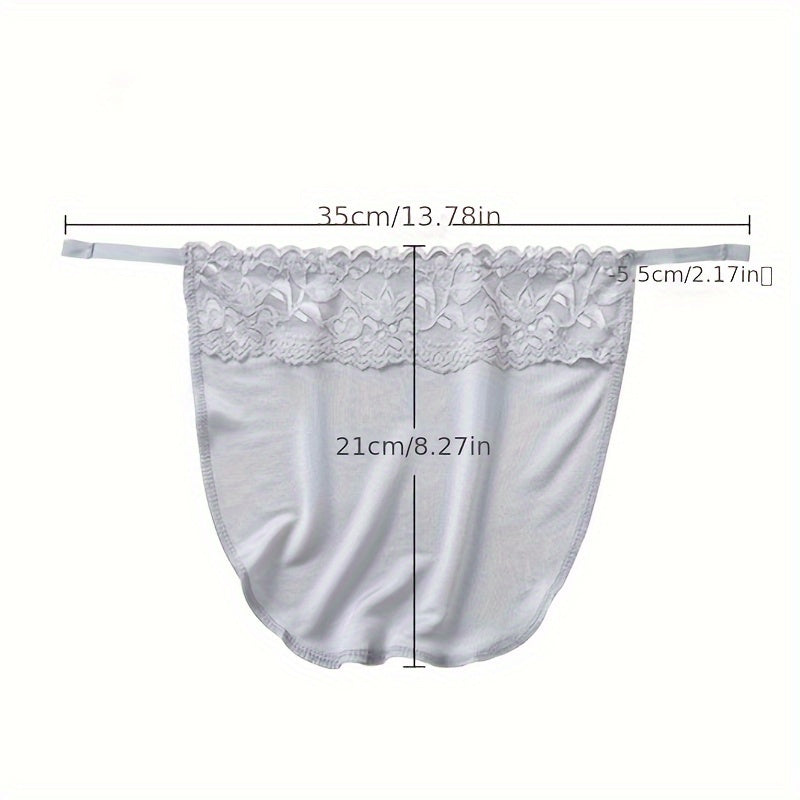4pcs Lace Chest Cover Anti Peep Clip-on Breast Cover