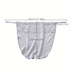 4pcs Lace Chest Cover Anti Peep Clip-on Breast Cover