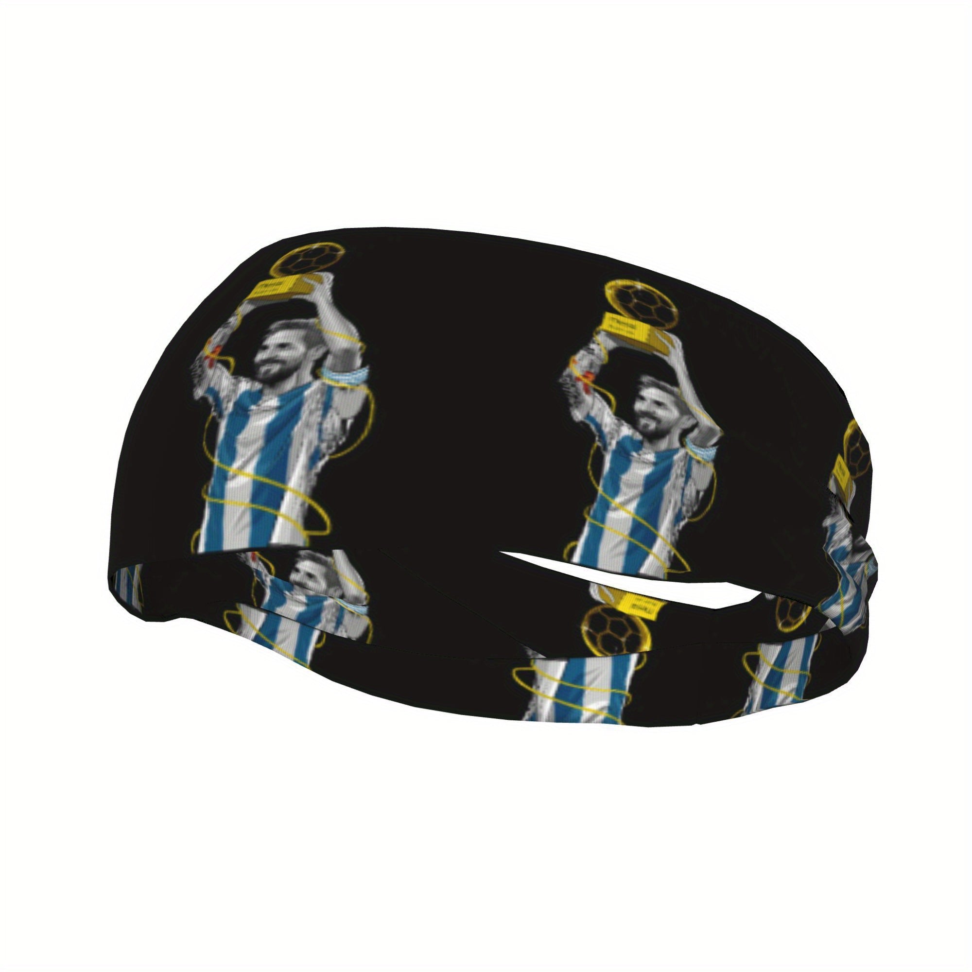 One Piece Messi Sports Uniform with Headband for Yoga Fitness Running