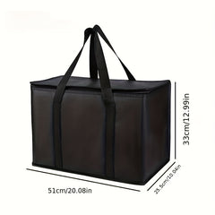 Large Capacity Insulated Aluminum Cooler Lunch Bag