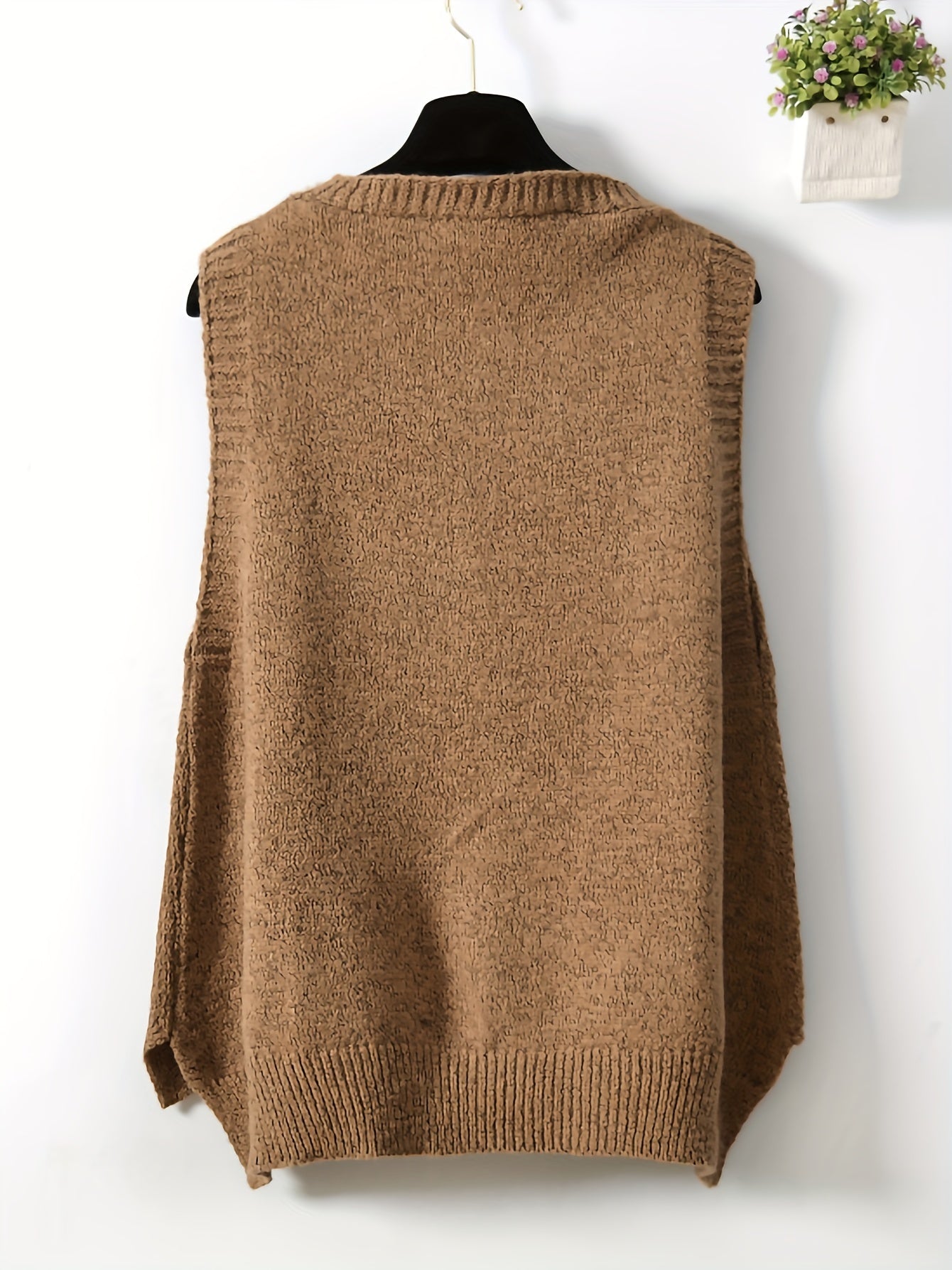 Women's V Neck Sweater Vest for Fall & Winter