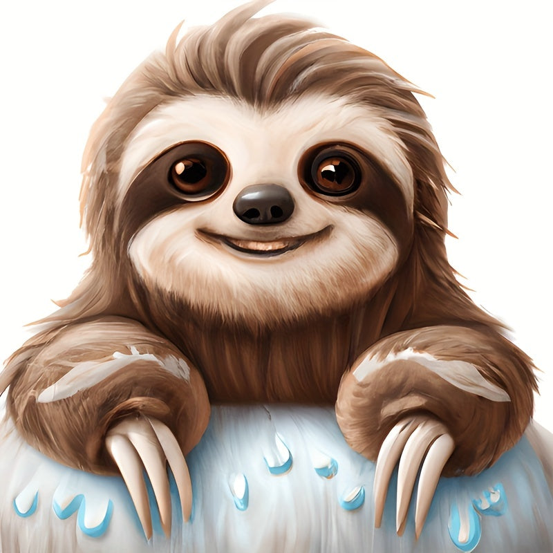 DIY Sloth Diamond Painting Kit - Relaxing Animal Embroidery Art