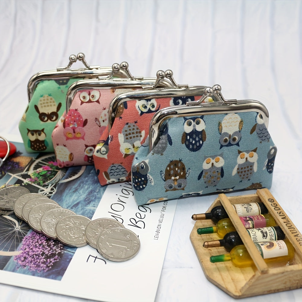 Owl Coin Purse Bag Key Bag Birthday Gift Hasp Money Bags Wallet Clutch Bag