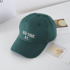 Street Letter Embroidery Washed Baseball Cap Men's Casual Cap