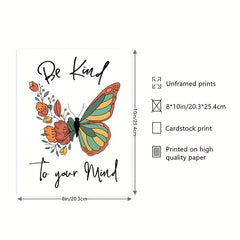 Be Kind To Your Mind Poster - Mental Health Awareness