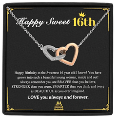 Heart Shaped Necklace Rhinestones Letter Print Gift Box