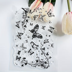 Butterfly Flower Cartoon Stamp for Card Making DIY Scrapbook