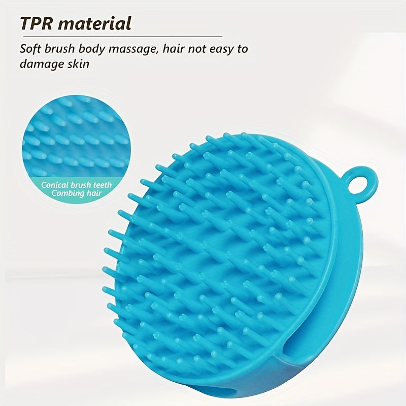 Pet Bathing & Massage Brush for Dogs & Cats, Gentle Cleaning Tool