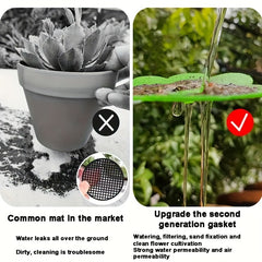 5pcs Planter Gasket Leak Proof Bottom Hole Insect Proof Water Permeable