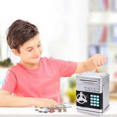 Mini ATM Piggy Bank for Boys Girls with Password Cash and Coin Savings Jar