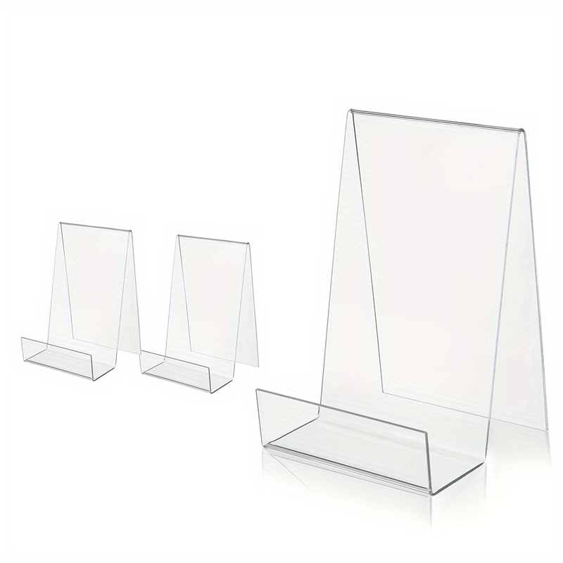 Large Acrylic Book Stand With Ledge - Display Books, Music Sheets, CDs & Tablets