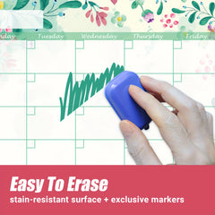 Magnetic Dry Erase Calendar for Refrigerator 17x12