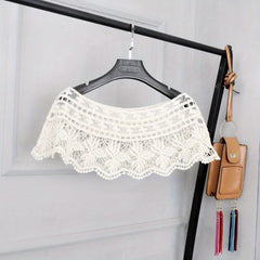 Lace Floral Hollow Shawl Women Solid Wrap Scarf