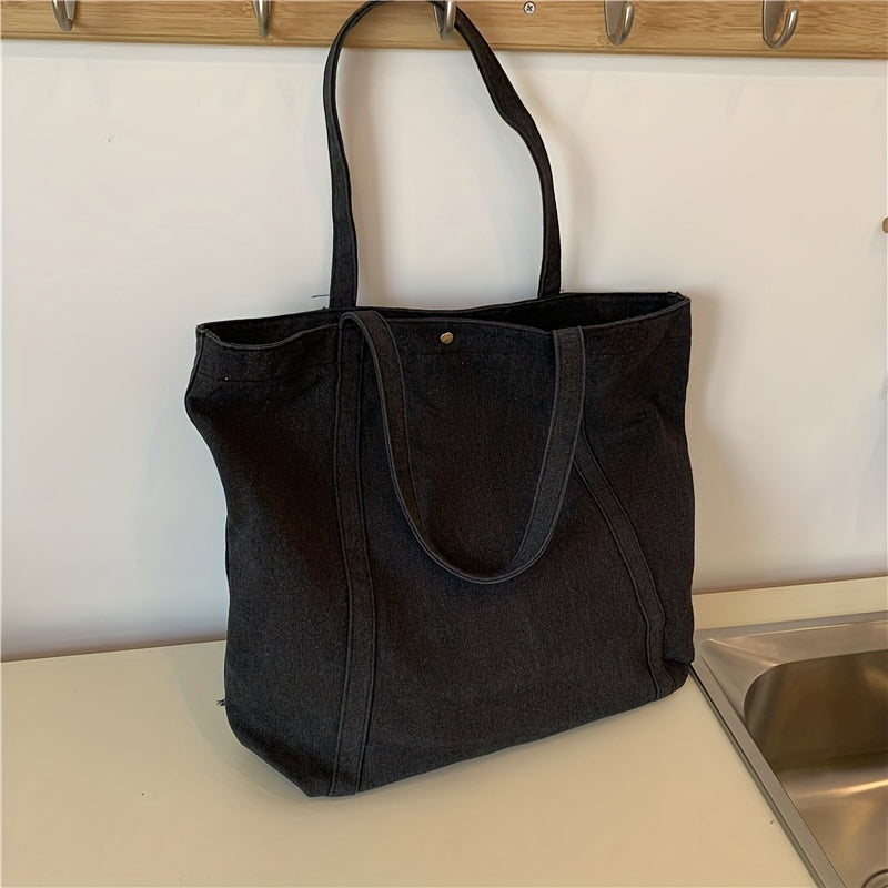 Large Canvas Shopping Shoulder Tote Bag Gym Sports Bag