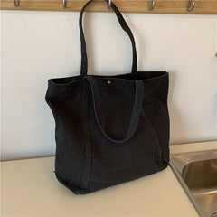 Large Canvas Shopping Shoulder Tote Bag Gym Sports Bag