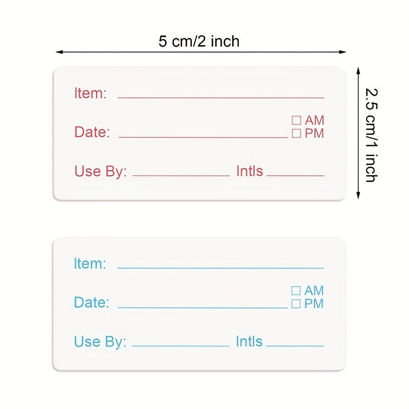 500pcs 25X50MM Date Roll Adhesive Label Stickers - Removable & Clean