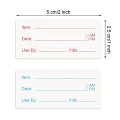 500pcs 25X50MM Date Roll Adhesive Label Stickers - Removable & Clean
