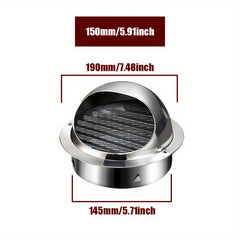 Stainless Steel Round Wall Vent Cover 100-150mm