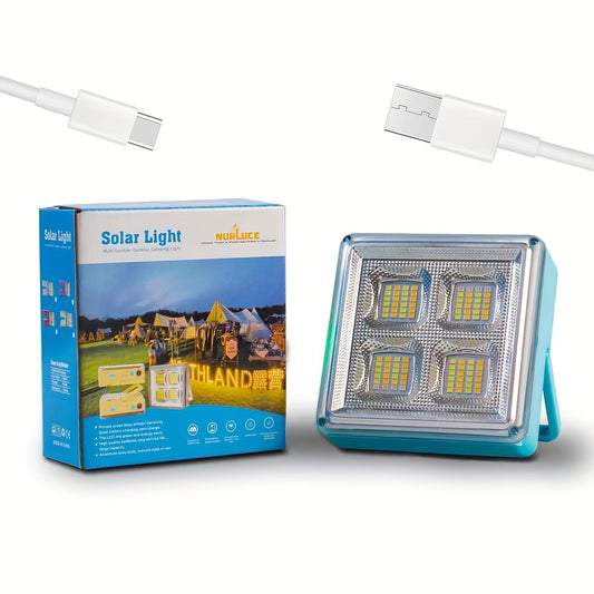 LED Solar Work Light Waterproof Camping Flash Emergency Light