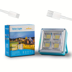 LED Solar Work Light Waterproof Camping Flash Emergency Light