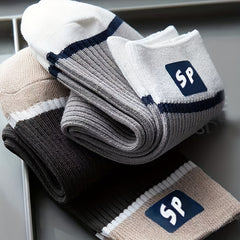 5 Pairs Letter Print Socks Breathable Women's Mid Tube Stockings