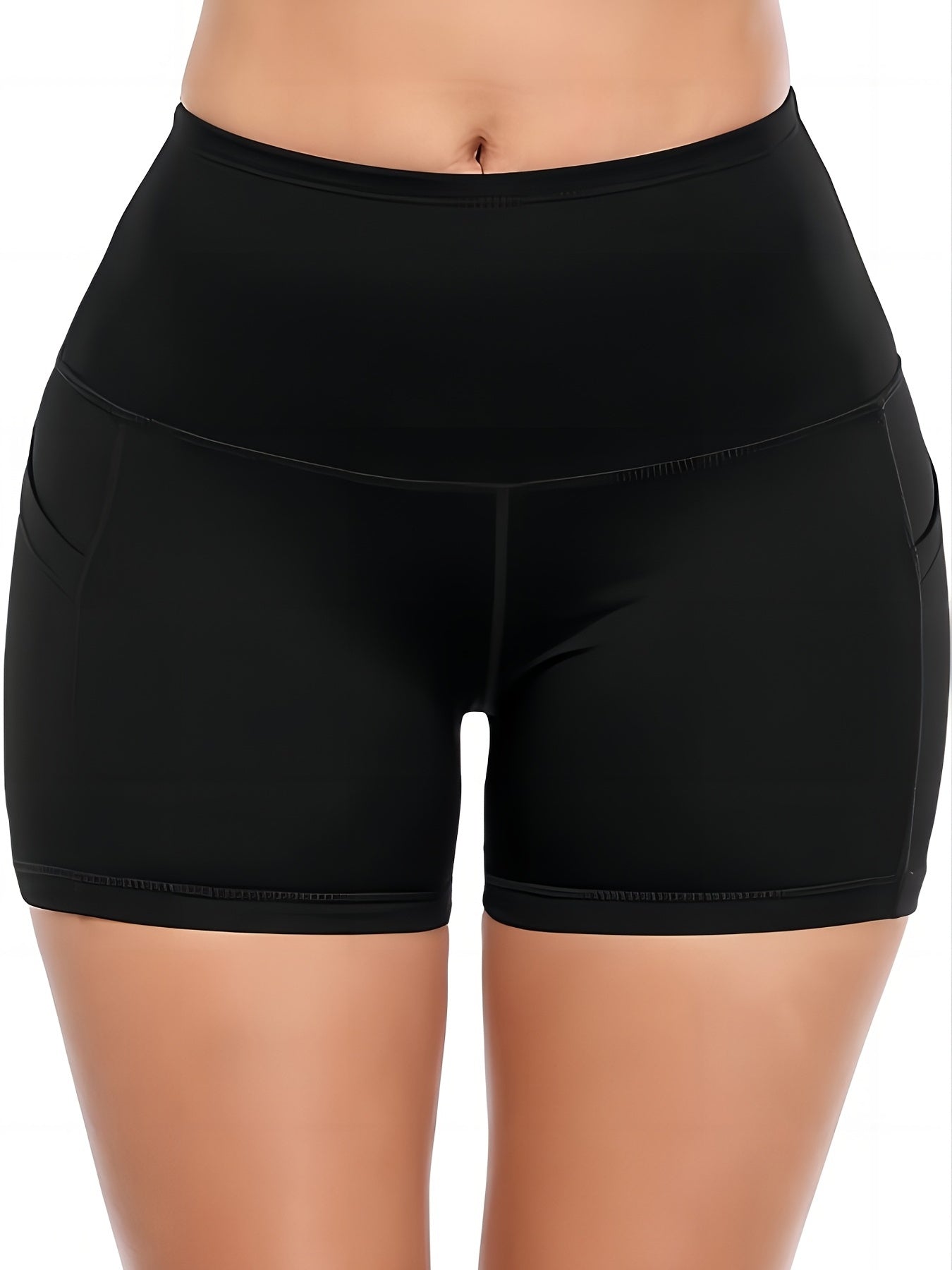 Women's Yoga Shorts High Waisted Stretch with Pockets