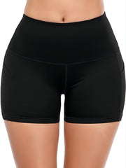 Women's Yoga Shorts High Waisted Stretch with Pockets