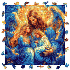 Hot Wooden Puzzle - Jesus and Angel - Ages 3+