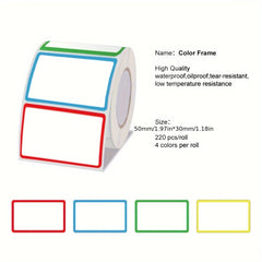 Thermal Stickers Labels Roll Barcodes Inventory Christmas Stickers