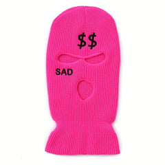 Embroidered Ski Mask for Outdoor Skiing and Walking
