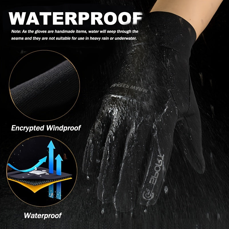 Winter Touch Screen Thermal Gloves Water Resistant for Outdoor Activities